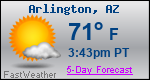Weather Forecast for Arlington, AZ