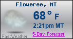 Weather Forecast for Floweree, MT