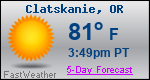 Weather Forecast for Clatskanie, OR