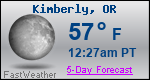Weather Forecast for Kimberly, OR