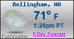 Weather Forecast for Bellingham, WA