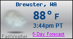 Weather Forecast for Brewster, WA