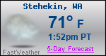 Weather Forecast for Stehekin, WA