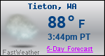 Weather Forecast for Tieton, WA