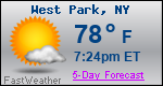 Weather Forecast for West Park, NY