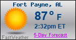 Weather Forecast for Fort Payne, AL