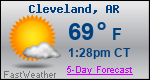 Weather Forecast for Cleveland, AR