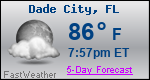 Weather Forecast for Dade City, FL