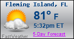 Weather Forecast for Fleming Island, FL