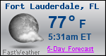 Weather Forecast for Fort Lauderdale, FL