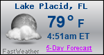Weather Forecast for Lake Placid, FL