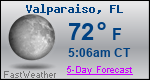 Weather Forecast for Valparaiso, FL