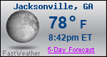 Weather Forecast for Jacksonville, GA