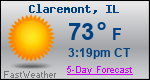 Weather Forecast for Claremont, IL