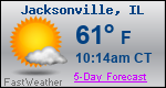 Weather Forecast for Jacksonville, IL