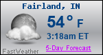 Weather Forecast for Fairland, IN