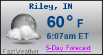 Weather Forecast for Riley, IN