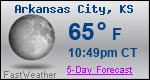 Weather Forecast for Arkansas City, KS