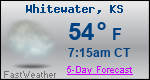 Weather Forecast for Whitewater, KS