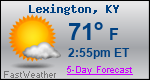 Weather Forecast for Lexington, KY