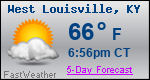 Weather Forecast for West Louisville, KY