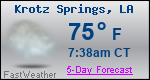 Weather Forecast for Krotz Springs, LA