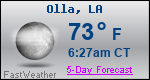 Weather Forecast for Olla, LA