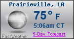 Weather Forecast for Prairieville, LA