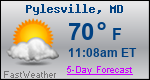 Weather Forecast for Pylesville, MD