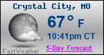Weather Forecast for Crystal City, MO