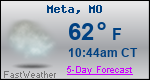Weather Forecast for Meta, MO