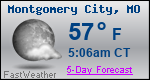 Weather Forecast for Montgomery City, MO