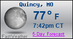 Weather Forecast for Quincy, MO