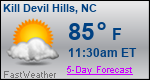 Weather Forecast for Kill Devil Hills, NC