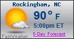 Weather Forecast for Rockingham, NC