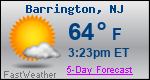 Weather Forecast for Barrington, NJ
