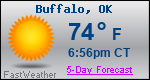 Weather Forecast for Buffalo, OK