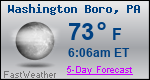 Weather Forecast for Washington Boro, PA