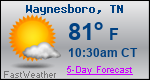 Weather Forecast for Waynesboro, TN