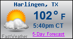 Weather Forecast for Harlingen, TX