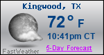 Weather Forecast for Kingwood, TX