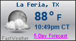 Weather Forecast for La Feria, TX