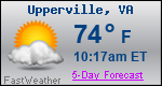 Weather Forecast for Upperville, VA