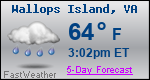 Weather Forecast for Wallops Island, VA
