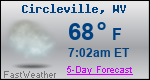 Weather Forecast for Circleville, WV