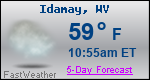 Weather Forecast for Idamay, WV