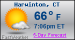 Weather Forecast for Harwinton, CT