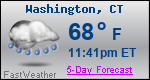 Weather Forecast for Washington, CT