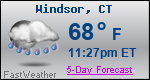 Weather Forecast for Windsor, CT