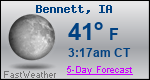 Weather Forecast for Bennett, IA